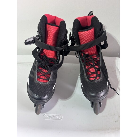 Bladerunner Advantage Pro XT Inline Mens Skates US 10 Rollerblade Black Red 80mm - Picture 7 of 11